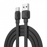2 - كابل شحن USB-A الى USB-C برافو - أسود