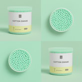 200 Pcs Soft Cotton Swabs - Natural Cotton - MIDI