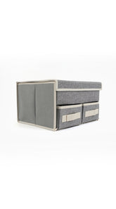 3 - Drawer Fabric Storage Box - MIDI