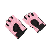 Pink Half-Finger Sports Support Gloves 1