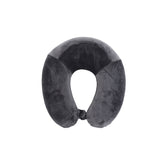 Memory Foam Travel Neck Pillow – Soft Gray Cushion