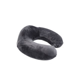 Memory Foam Travel Neck Pillow – Soft Gray Cushion