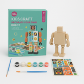 Kids Craft Wooden Robot Decorating Kit