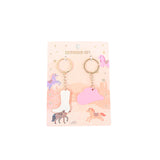 Acrylic Keychain Set 2pcs – Lucky Boot & Hat Design