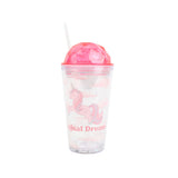 Unicorn Pink Glitter Tumbler with Straw