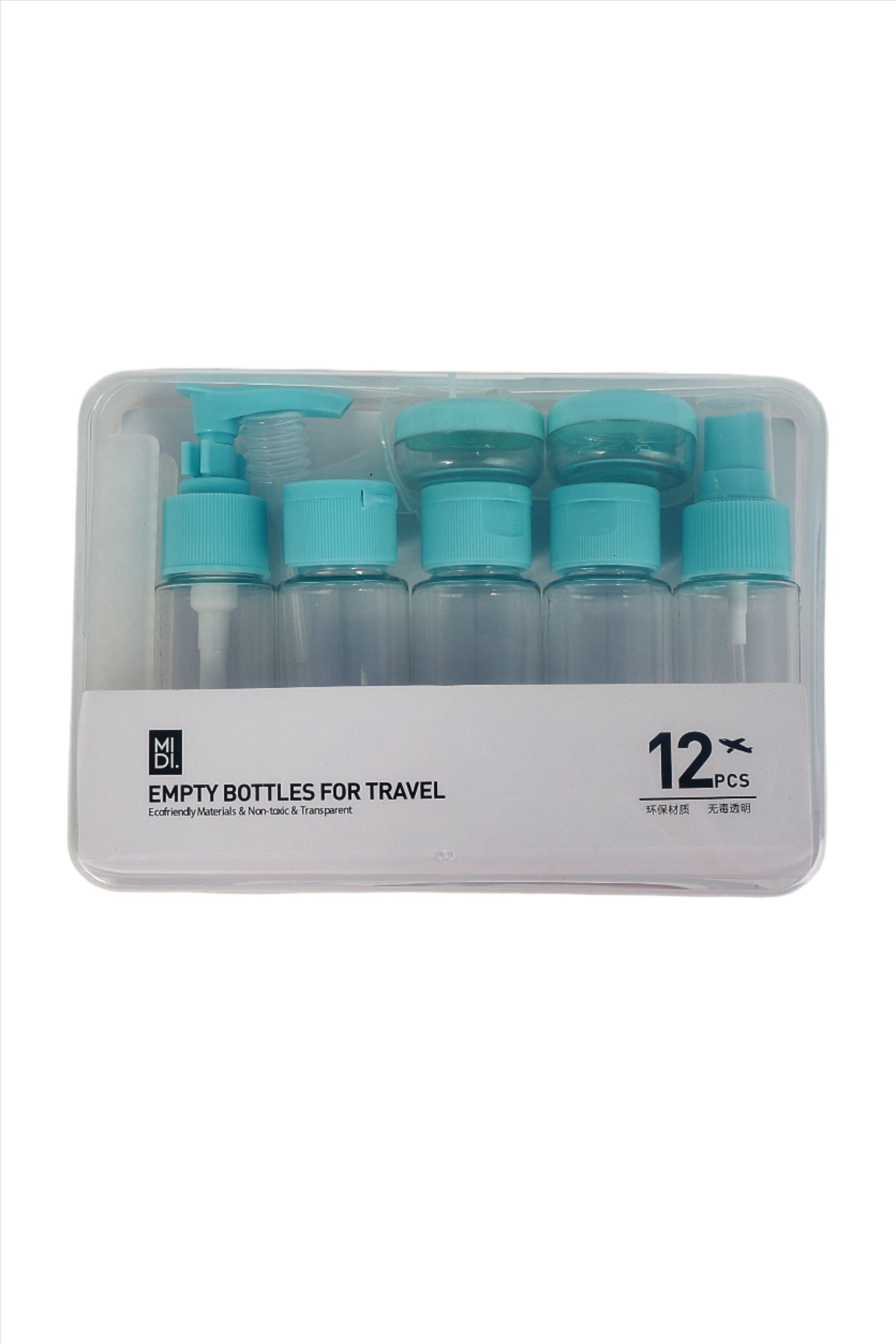 عبوات مستحضرات تجميل فارغة 12 قطع