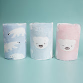 2 - بطانية أطفال دب قطبي ناعمة