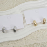 زوج من أقراط الأذن الرئيسية|أقراط سلسلة لامعة بسيطة 7