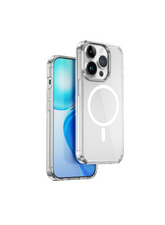 2 - جراب آيفون شفاف مع حامل مغناطيسي