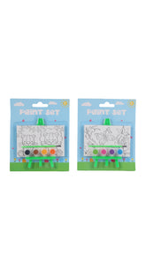 Kids Paint Set with Easel
