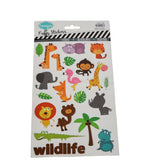 Kids Puffy Sticker Set – School, Vehicles, Food Themes 8