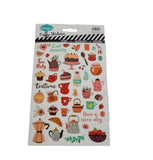Kids Puffy Sticker Set – School, Vehicles, Food Themes 5