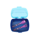 علبة غداء ستور ستيتش وآنجل مع ملعقة وشوكة – علبة طعام للأطفال من ديزني