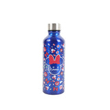 Minnie Mouse Aluminium Bottle 740ml – Blue Floral