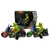 Multicolor Police Motorcycle Toy with Moving Figure 1