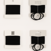 أربطة شعر سوداء مرنة