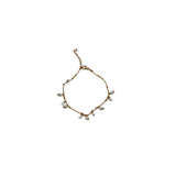 Gold-tone Bracelet with Pearls and Clear Beads