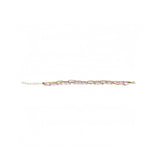 Multi-Layered Gold and Pink Beaded Bracelet Set