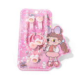Pink Cartoon Style Girls Hair Accessory Set 1