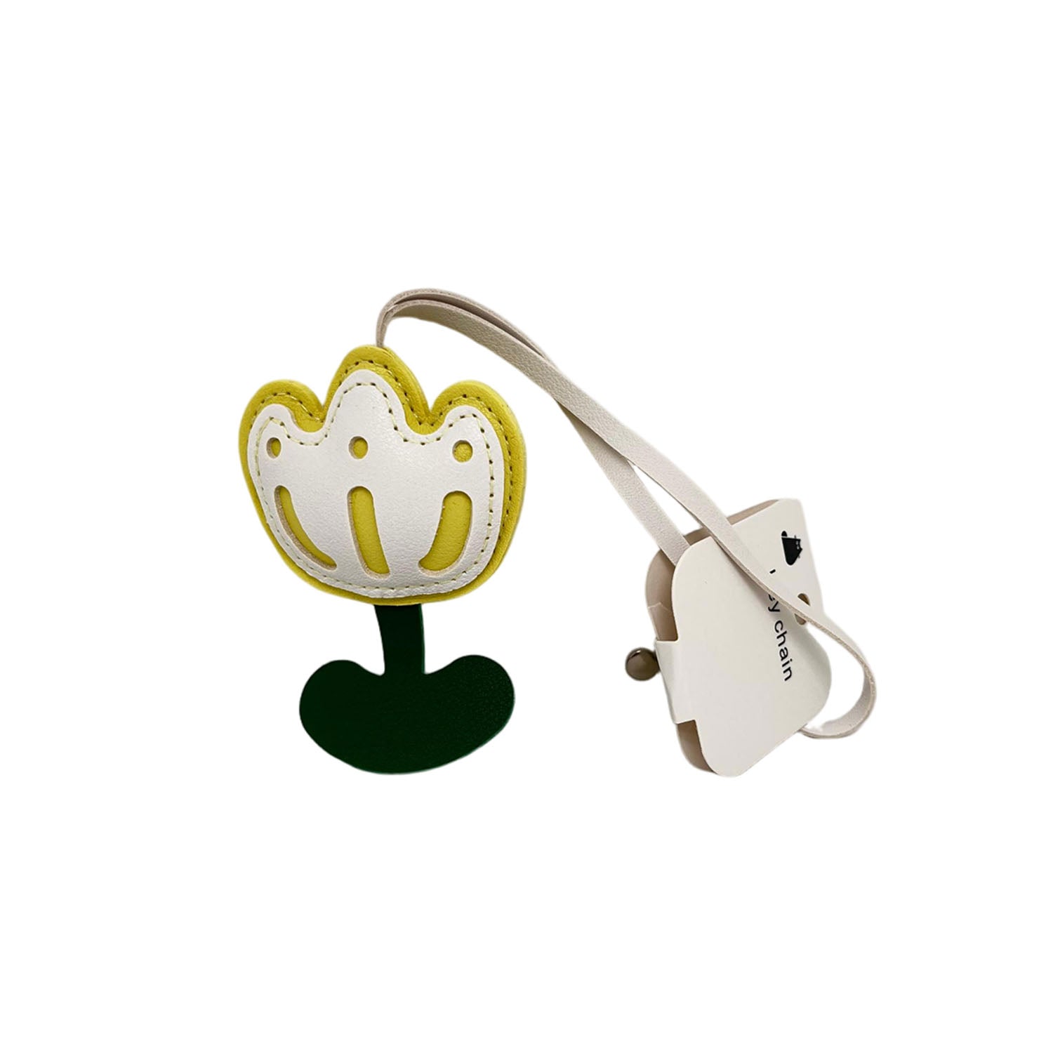 Yellow Flower Shaped Keychain (5)