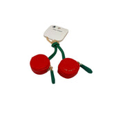 Cherry Keychain with Small Zipper Pouches 1