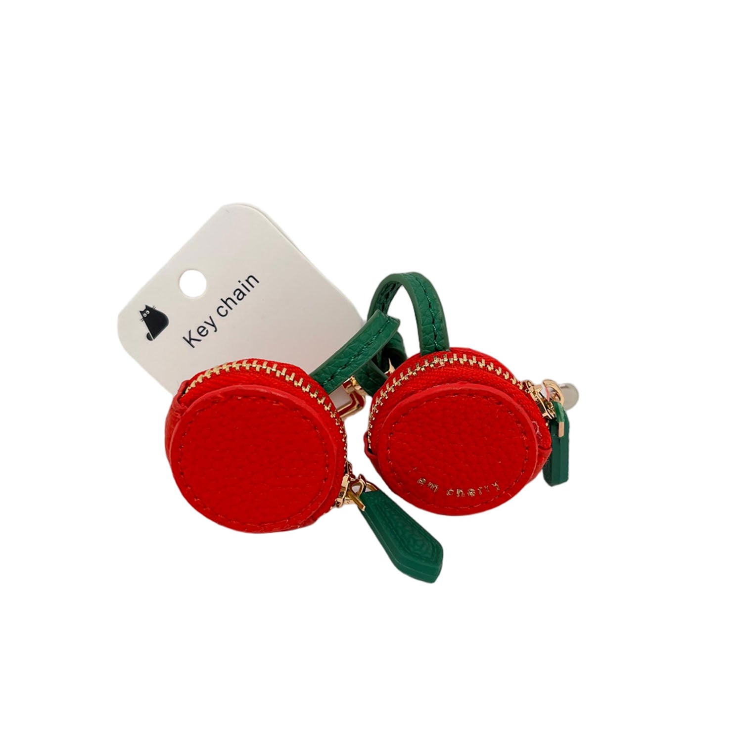 Cherry Keychain with Small Zipper Pouches 4