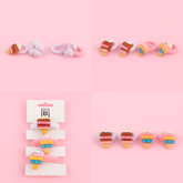 Kids Hair Ties - Cake & Ice Cream Design