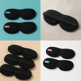 غطاء عيون للنوم أسود 3D