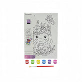 طقم رسم فتاة الزهور