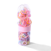 Colorful Hair Ties Set in Bear-Shaped Containers 1