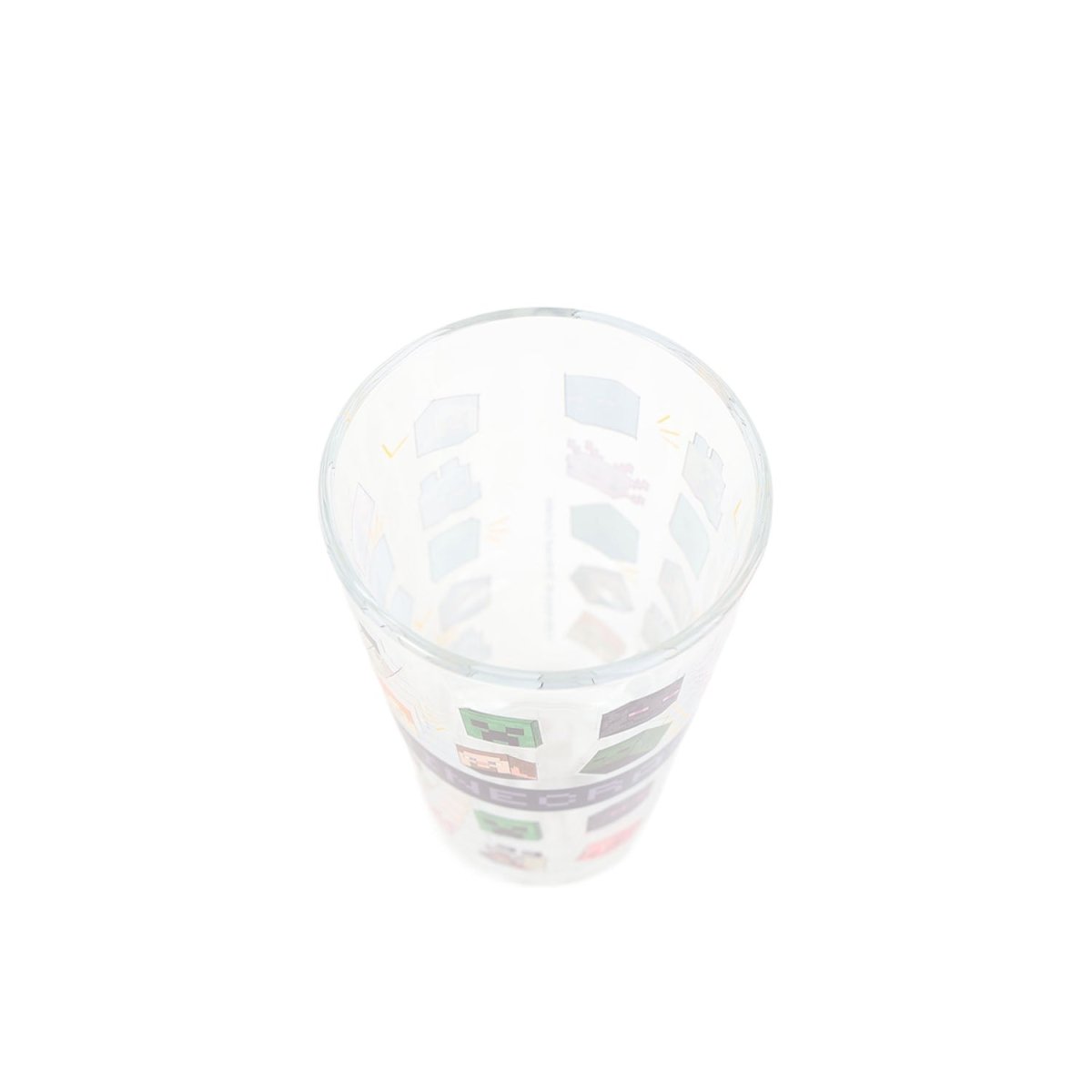 ADULT GLASS TUMBLER 480 - STRAW SET MINECRAFT - MIDI