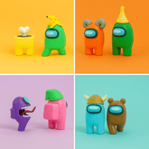 "AMONG US COLLECTION CREWMATE FIGURES TWO PACK WINDOW BOX - MIDI