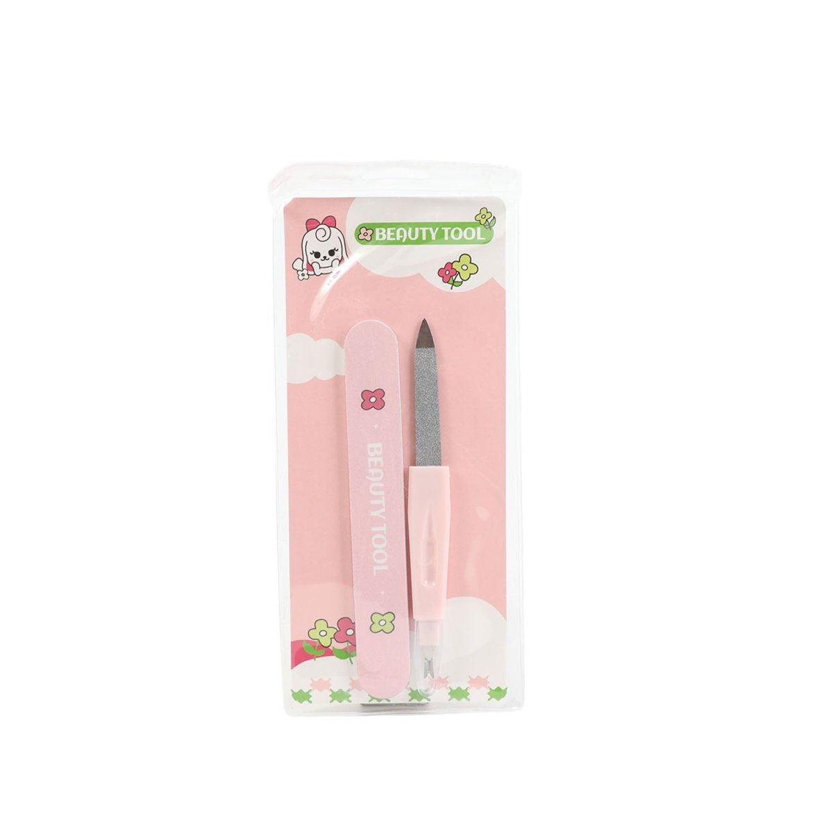 Beauty Tool Nail Care Set 2pcs – File & Cuticle Pusher - MIDI