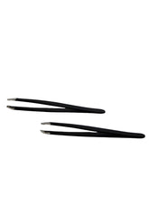 Black Non - Slip Eyebrow Tweezers - MIDI
