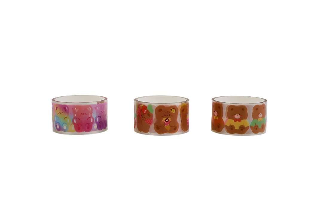 Colorful Teddy Bear Decorative Tape 6