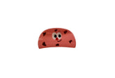 Pink Plastic Hair Clip with Smiling Face Design 1