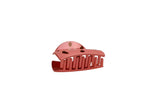Pink Plastic Hair Clip with Smiling Face Design 2