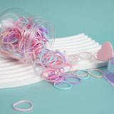 Colorful Rubber Bands Jar with Decorative Lid 10