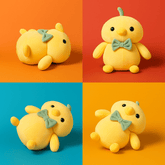 Cute Duck Plush Doll – 30cm Soft Toy with Bow - MIDI