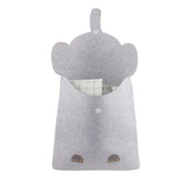 Cute Elephant Felt Laundry Basket - MIDI
