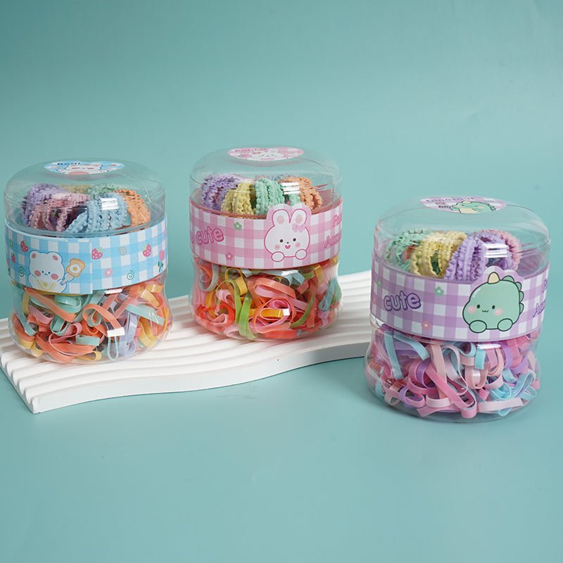 Colorful Hair Accessories in Plastic Container 8