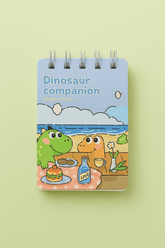 Dinosaur Series A7 Winding notebook Mixed - MIDI