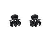 Black Plastic Hair Clips 1