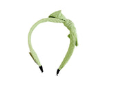 Light Green Fabric Headband with Knot Detail 1