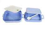 Elegant Purple Lunch Box with Utensils - MIDI