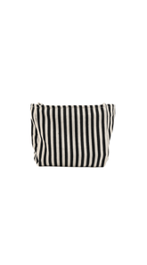 Elegant Striped Canvas Tote Bag for Women - MIDI