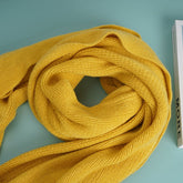 Fashion high - end solid color knitted scarf/mixed - MIDI