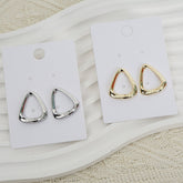 Geometric Triangle Earrings - MIDI