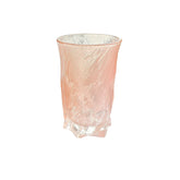 كوب زجاجي أنيق بتصميم فريد