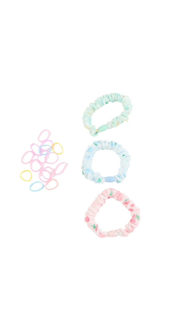 Colorful Elastic Hair Ties with Clear Storage Box 4